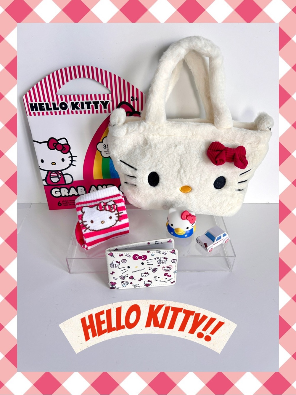 ❤️(HK475) Hello Kitty Adorable 6-Piece Purse Bundle!